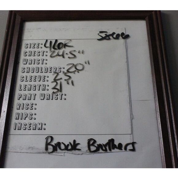 Brooks Brothers Blazer Mens 46R Tan Linen Regent Fit 346 Two Button Sport Coat - Picture 8 of 8